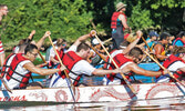 Крупнейшие в Онтарио соревнования лодок-драконов Tim Hortons GWN Dragon Boat Challenge...