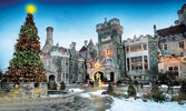 Замок Casa Loma накануне новогодних праздников...